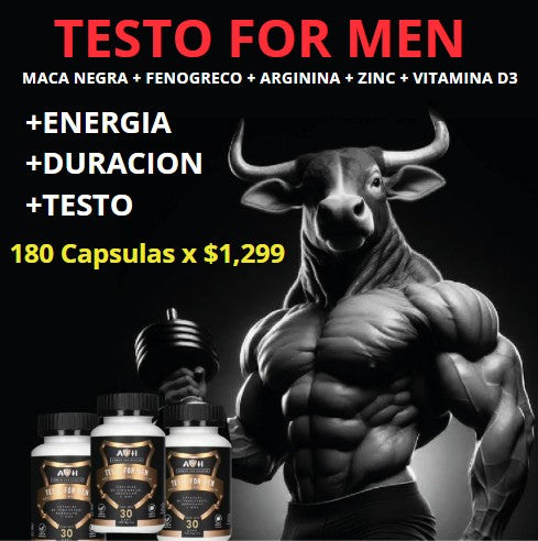 TESTO FOR MEN 180 Capsulas