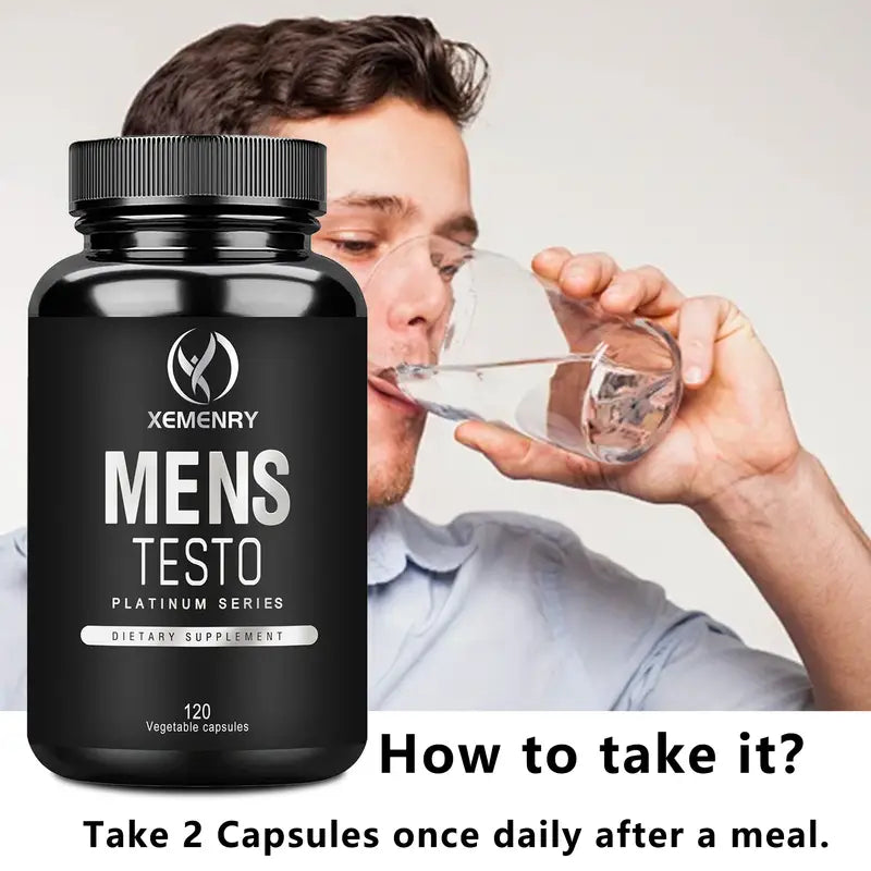 MENS TESTO Promueve la Testosterona (Bote con 120 Capsulas)