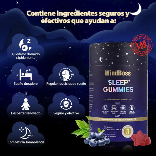 Gomitas de Melatonina para Dormir WindBoss 80 pz