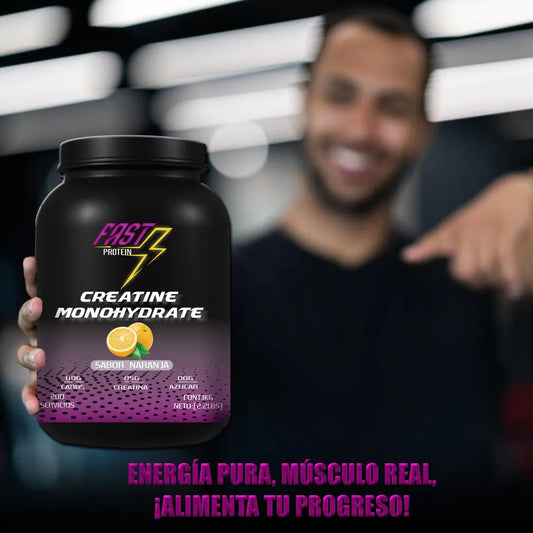 Creatina Monohidrato Sabor Naranja 1k (200 servicios)