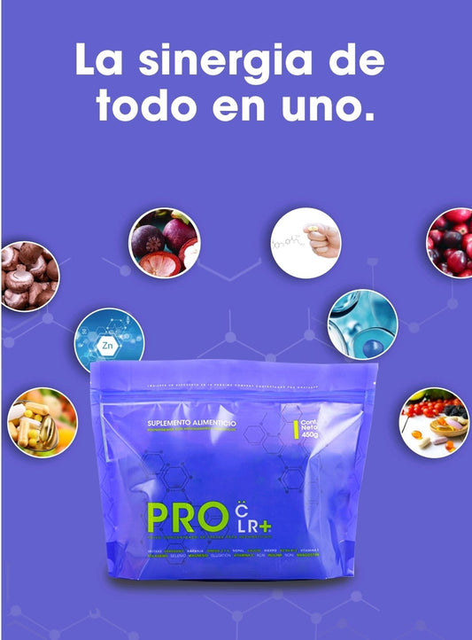 PRO CLR+ 25 Nutrientes y Antioxidantes Bolsa con 30 Sobres