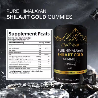 Shilajit Gomitas GOLD 60 Pzs PAGAS AL RECIBIR
