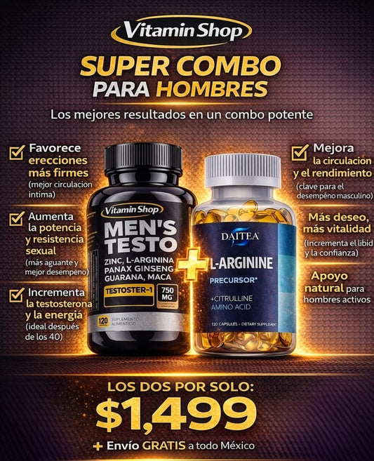 SUPER COMBO Men´s Testo + L-Arginina (240 Capsulas)