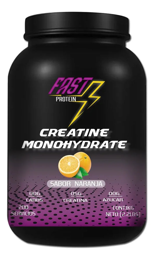 Creatina Monohidrato Sabor Naranja 1k (200 servicios)