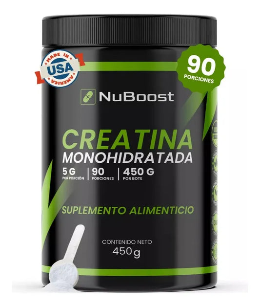 Creatina Monohidratada- Para Ganancia Muscular 450 Gr (90 porciones)