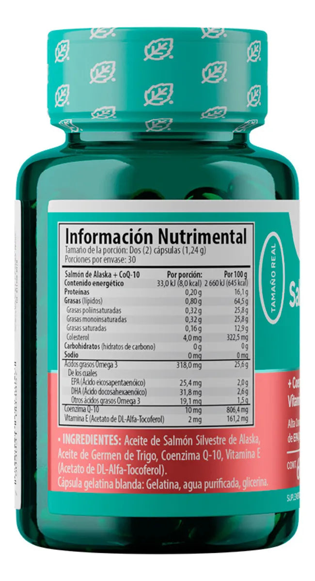 Salmon De Alaska Omega 3 Coezima Q10 60 Minicaps Solanum