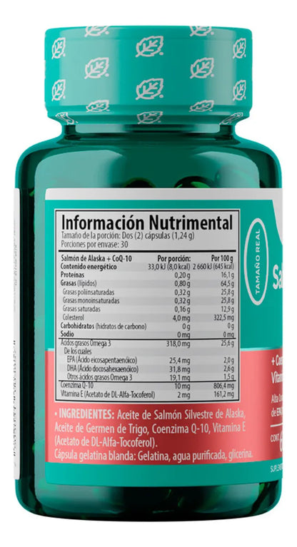 Salmon De Alaska Omega 3 Coezima Q10 60 Minicaps Solanum