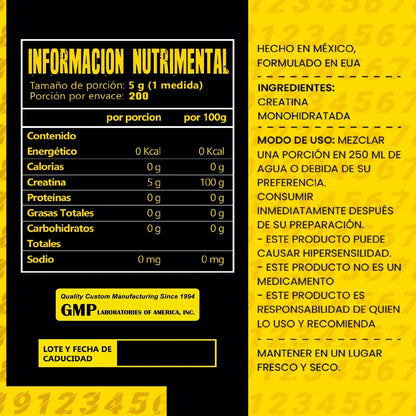 Creatina 34zero 1kg 200 Servs