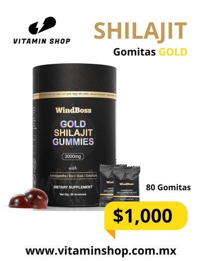 Shilajit Gomitas GOLD WindBoss con 80pz de 3000mg