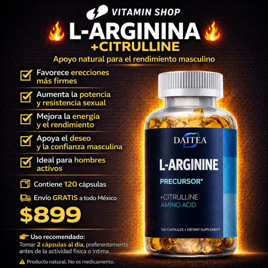 L-ARGININE Oxido Nitrico (120 Capsulas)