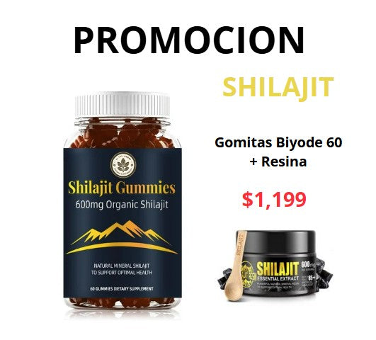 Gomitas Shilajit Biyode y Resina