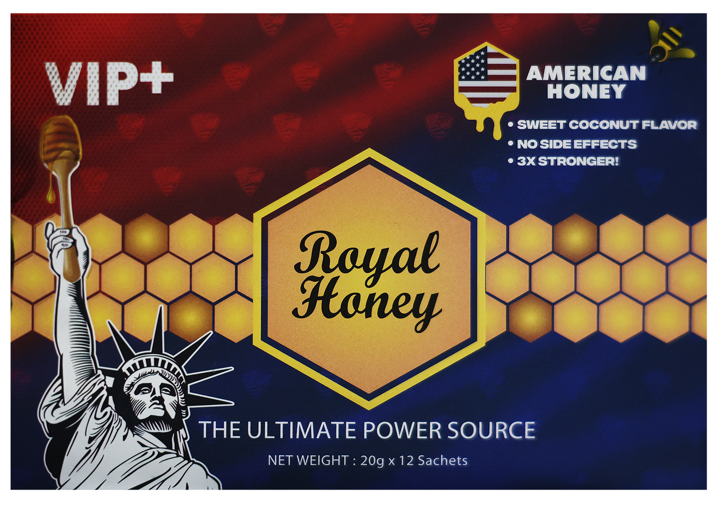 Miel Afrodisiaca ROYAL HONEY VIP+ 3X mas potente