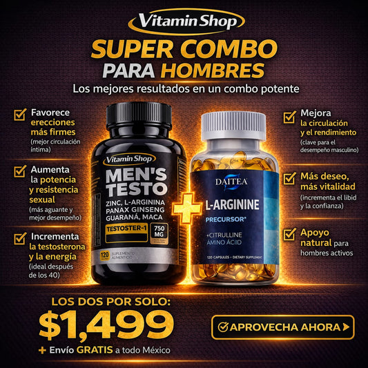 SUPER COMBO Men´s Testo + L-Arginina (240 Capsulas)