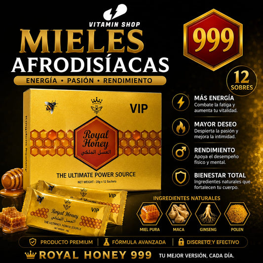 Miel Afrodisiaca ROYAL HONEY VIP Dorada La mas Vendida