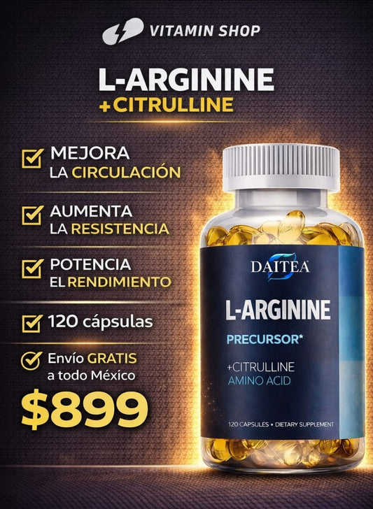 L-ARGININE Oxido Nitrico (120 Capsulas)