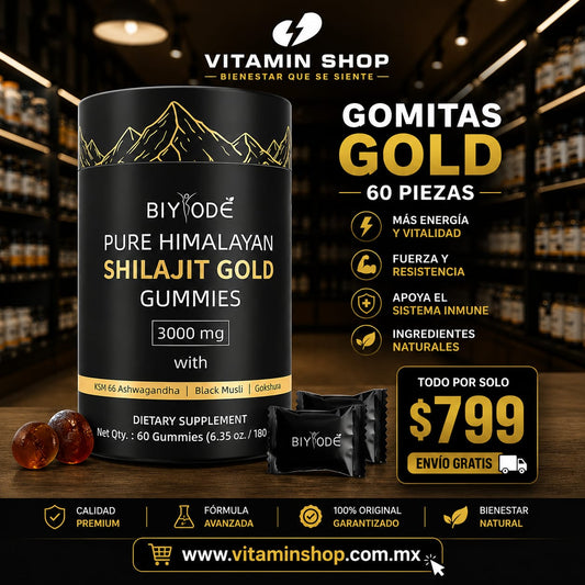 Shilajit Gomitas Biyode 60pz 3000mg