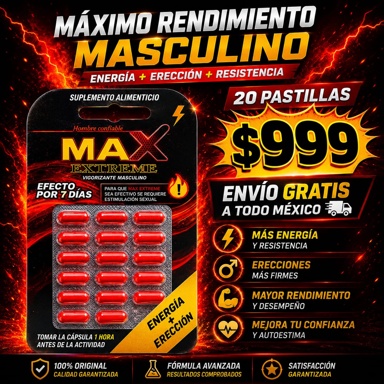 PROMO 15 Capsulas MAX EXTREME
