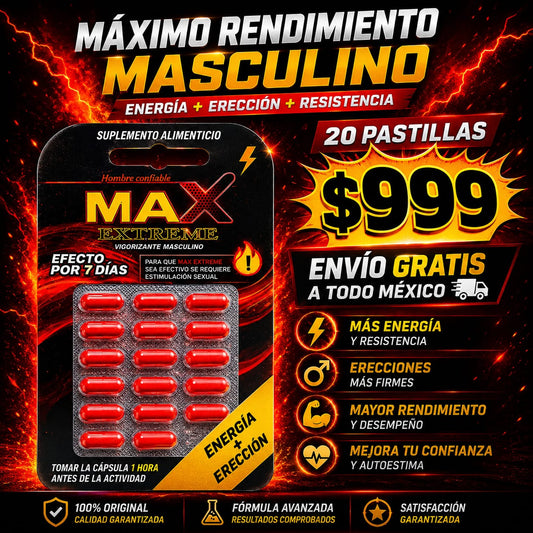 PROMO 15 Capsulas MAX EXTREME