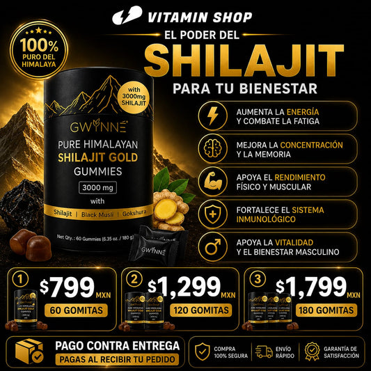 Shilajit Gomitas GOLD 60 Pzs PAGAS AL RECIBIR