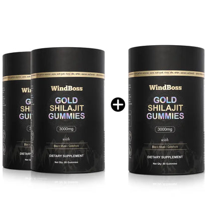 Shilajit Gomitas GOLD WindBoss con 80pz de 3000mg