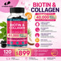 BIOTINA + COLÁGENO 40,000 MCG – 120 CÁPSULAS