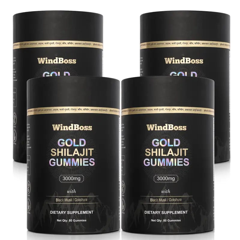 Shilajit Gomitas GOLD WindBoss con 80pz de 3000mg